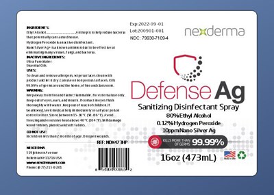 16oz EA Disinfectant label - NDC EA 16oz HP Disinfectant
